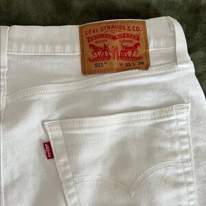 Men’s Levi's Classic White Denim Pants 32x36